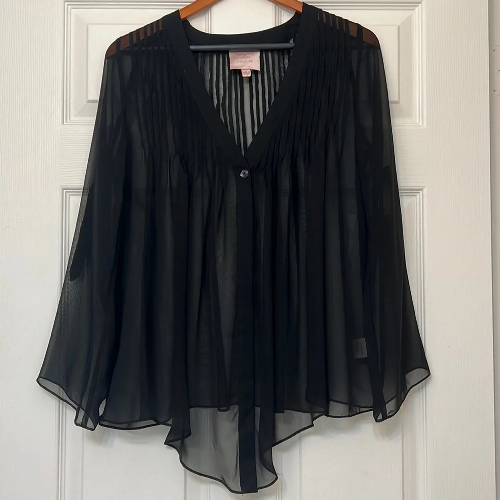 NWOT Romeo & Juliet Couture sheer blouse - Picture 1 of 12